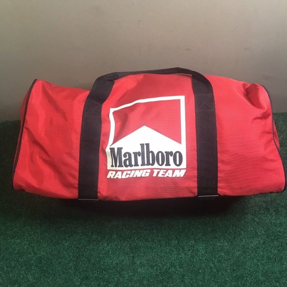Marlboro Other - VTG Marlboro Racing Team 90's Promo Red Duffle Bag Sports Tote Gym Travel Case